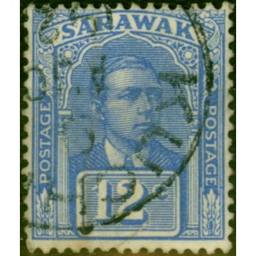 Sarawak 1922 12c Bright Blue SG70 Fine Used