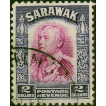 Sarawak 1934 $2 Bright Purple & Violet SG121 Fine Used