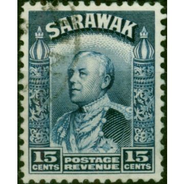 Sarawak 1941 15c Blue SG115a Fine Used