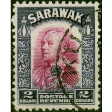 Sarawak 1947 $2 Bright Purple & Violet SG163 Fine Used 