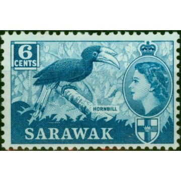 Sarawak 1964 6c Greenish Blue SG206 Fine MM 
