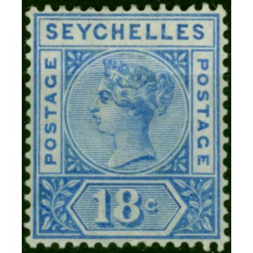 Seychelles 1900 18c Ultramarine SG31 Fine MM 