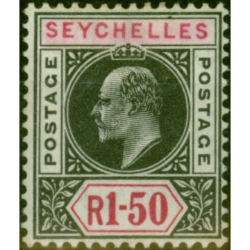 Seychelles 1903 1R50 Black & Carmine SG55 Fine LMM