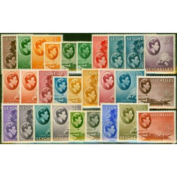Seychelles 1938-49 Extended Set of 28 SG135-149 Fine MM