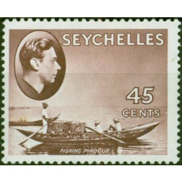 Seychelles 1938 45c Chocolate SG143 Fine MM 