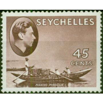 Seychelles 1938 45c Chocolate SG143 Fine MM (2) 