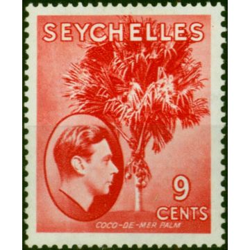 Seychelles 1938 9c Scarlet SG138 Fine MM 