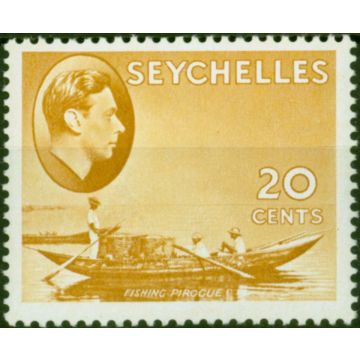 Seychelles 1941 20c Brown-Ochre SG140a Fine MM 