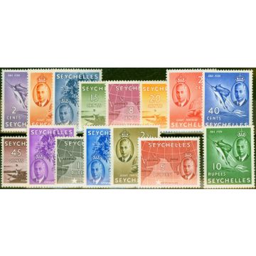 Seychelles 1952 Set of 15 SG158-172 Fine & Fresh MM 