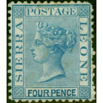 Sierra Leone 1872 4d Blue SG9 Fine Mint No Gum