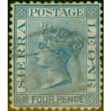 Sierra Leone 1873 4d Blue SG14 Good Used
