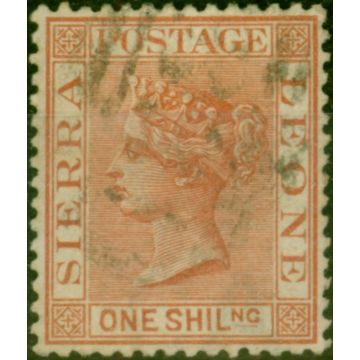 Sierra Leone 1888 1s Red-Brown SG34 Fine Used (2)