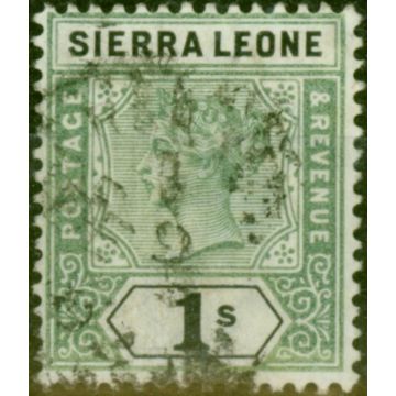 Sierra Leone 1896 1s Green & Black SG50 Good Used