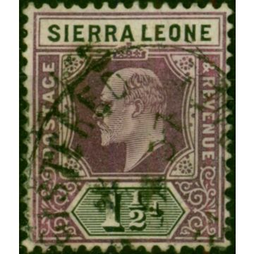 Sierra Leone 1905 1 1/2d Dull Purple & Black SG88 Good Used 