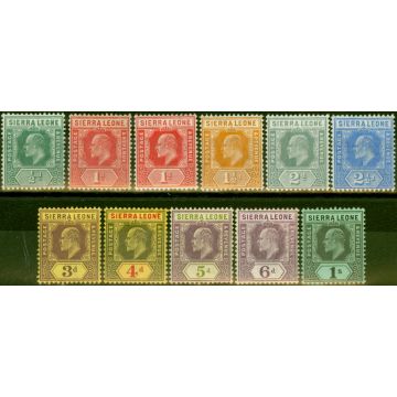 Sierra Leone 1907-09 Set of 11 to 1s SG99-108 Fine MM