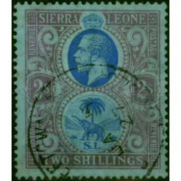 Sierra Leone 1921 2s Blue & Dull Purple-Blue SG144 Fine Used 