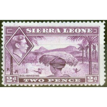 Sierra Leone 1938 2d Mauve SG191 Fine Lightly Mtd Mint