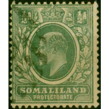 Somaliland 1909 1/2a Bluish Green SG58 Good Used 