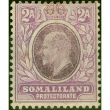 Somaliland 1909 2a Dull & Bright Purple SG47a Chalk Fine MM