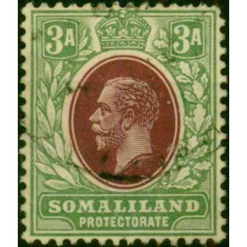 Somaliland 1913 3a Chocolate & Grey-Green SG64 Good Used 