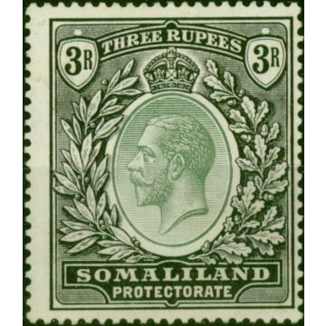Somaliland 1921 3R Dull Green & Black SG84 Fine MM