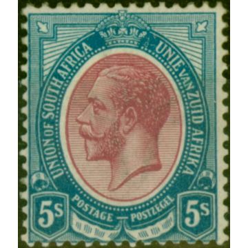 South Africa 1913 5s Reddish Purple & Light Blue SG15a Fine VLMM