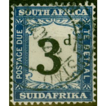 South Africa 1927 3d Black & Blue SGD20 Fine Used