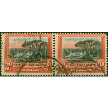 South Africa 1927 3d Black & Red SG35 Fine Used 