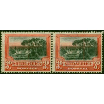 South Africa 1927 3d Black & Red SG35 Fine Used (2)