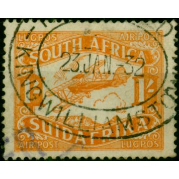South Africa 1929 1s Orange SG41 Good Used 