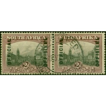 South Africa 1929 2d Grey & Maroon SG05a 19mm Fine Used