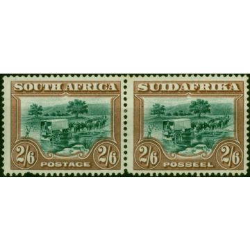 South Africa 1930 2s6d Green & Brown SG37a P.14 x 13.5 Fine MM 