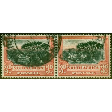 South Africa 1931 3d Black & Red SG45aw Wmk Inverted Good Used