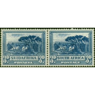 South Africa 1933 3d Blue SG45dw Wmk Inverted 'Window Flaw' Fine LMM 