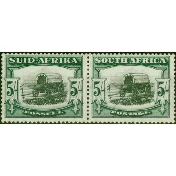 South Africa 1933 5s Black & Green SG64aw Wmk Inverted Fine Mtd Mint