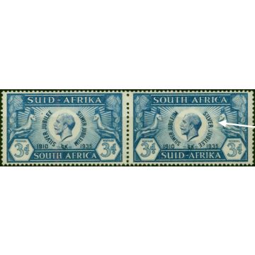 South AFrica 1935 3d Blue SG67Var 'Shading Omitted Opposite Bucks Mussle' V.F MNH 