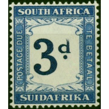 South Africa 1935 3d Deep Blue & Blue SGD28 Fine LMM 