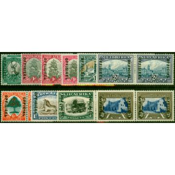 South Africa 1936-48 Official Set of 10 SG020a-027 Fine & Fresh LMM 1s MNH CV £480+ 
