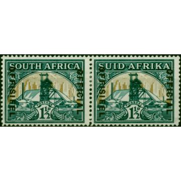 South Africa 1937 1 1/2d Green & Bright Gold SG022 Wmk Inverted Fine & Fresh MM 