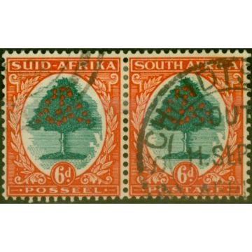 South Africa 1937 6d Green & Vermilion SG61 (1) Fine Used