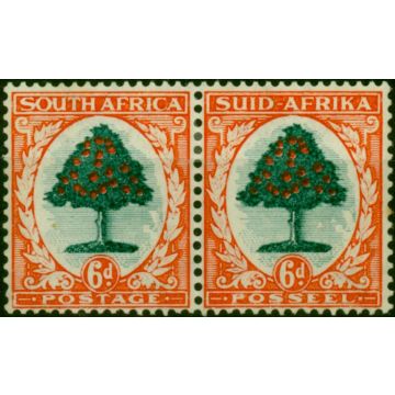 South Africa 1937 6d Green & Vermilion SG61 Die I Fine MM 