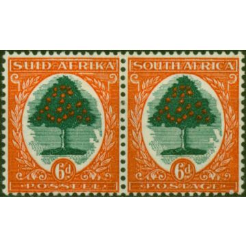 South Africa 1937 6d Green & Vermilion SG61 Fine LMM 