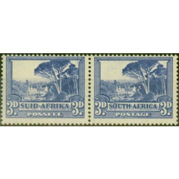 South Africa 1940 3d Ultramarine SG59Var 'Line Through South Africa' Fine MNH 