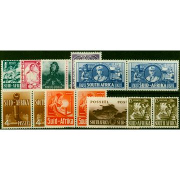 South Africa 1941-43 Set of 9 SG88-96 Fine MM 