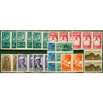 South Africa 1942-44 Extended Set of 12 SG97-104 Fine & Fresh MM