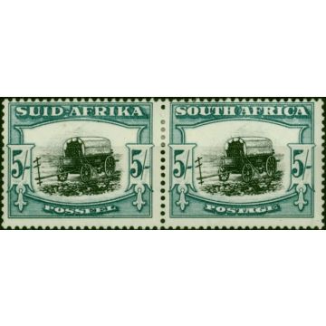 South Africa 1944 5s Black & Blue-Green SG64b Fine & Fresh MM 