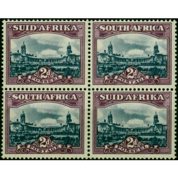South Africa 1945 2d Slate & Deep Reddish Violet SG107 V.F LMM Block of 4 