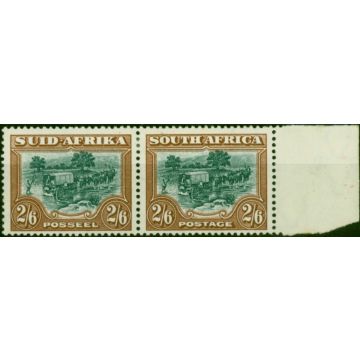 South Africa 1949 2s6d Green & Brown SG121 Fine LMM 