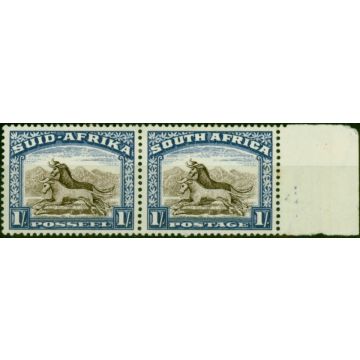 South Africa 1950 1s Brown & Chalky Blue SG120 Fine LMM 