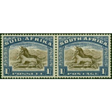 South Africa 1950 1s Brown & Chalky Blue SG120 Fine LMM (2)